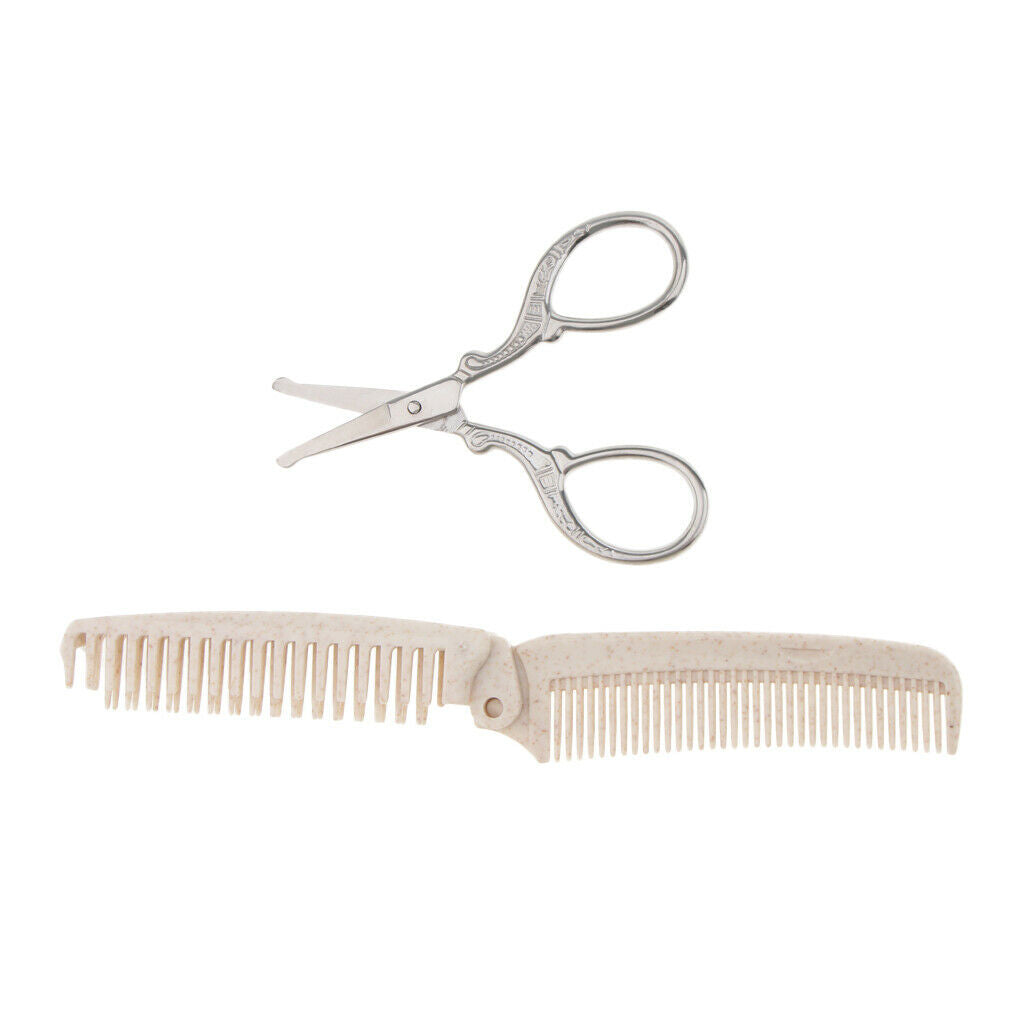 2pcs/set Professional Hair Styling Hair Comb Hair Cutting Scissors Tools Kit #5