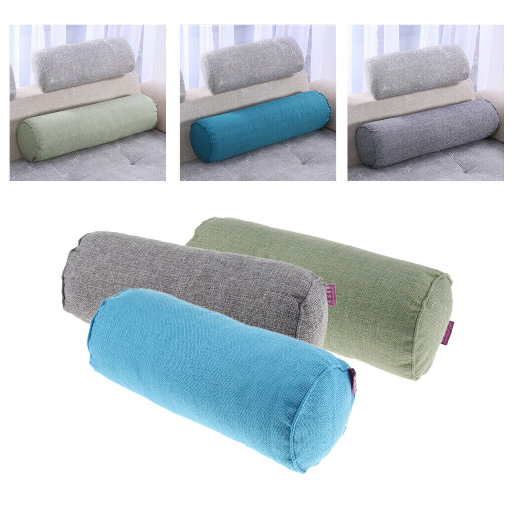 3 Pieces Neck Roll Pillow Cervical Bolster Support Ankle Stress Relief