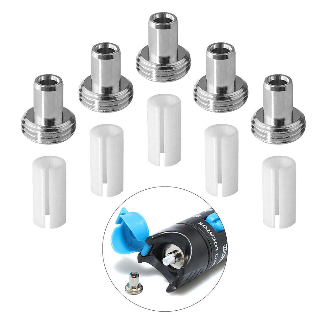 10 Pieces Ceramic Sleeve Core Metal Adapter Connector for Red Light Test Pen