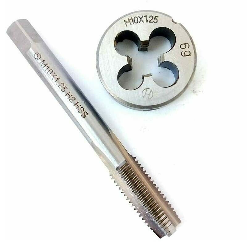 M10×1.25 HSS Tap+Die Machine Thread Tap And Round Thread Die Right Hand HSS