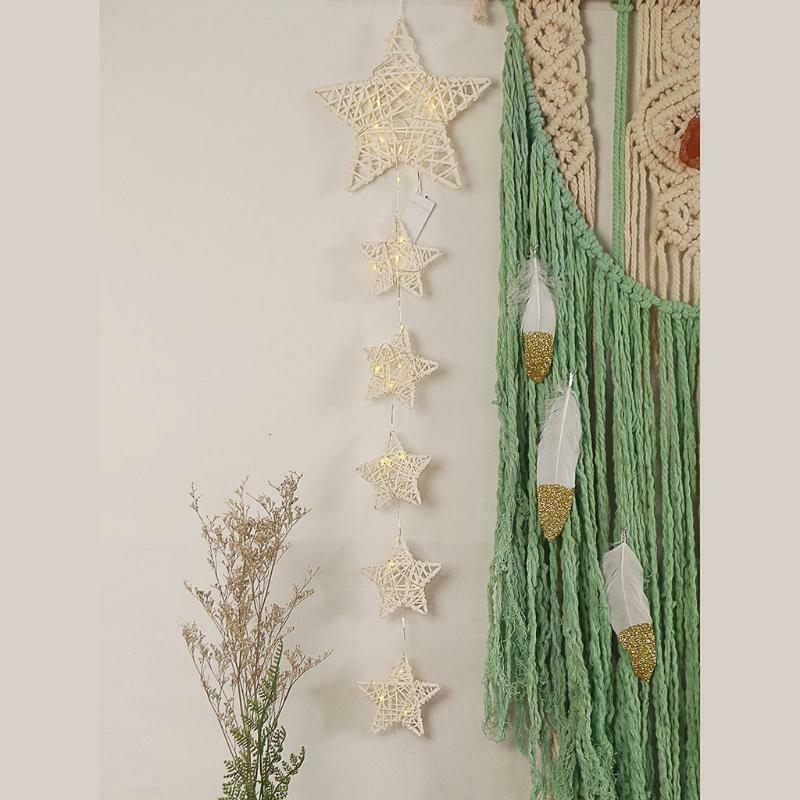 1PC Fairy Star String Dream Catcher Around Lights Elagant Dream Catcher Lighting