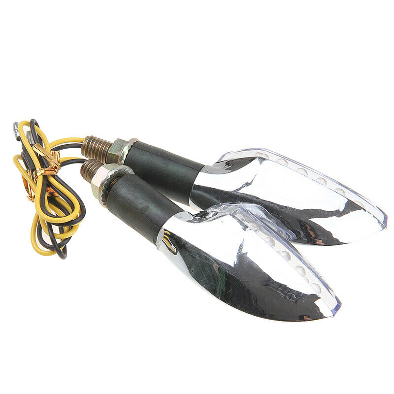 LED Motorcycle Amber Turn Signal Indicator Light Blinker Lamp Dirt Bike For BMW