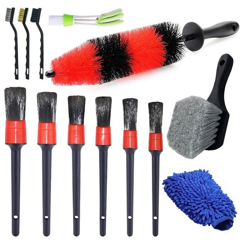 13 Pcs Car Wheel Brush Set, Car Detailing Kit, 17Inch Long Soft Wheel Brush,B8Q4