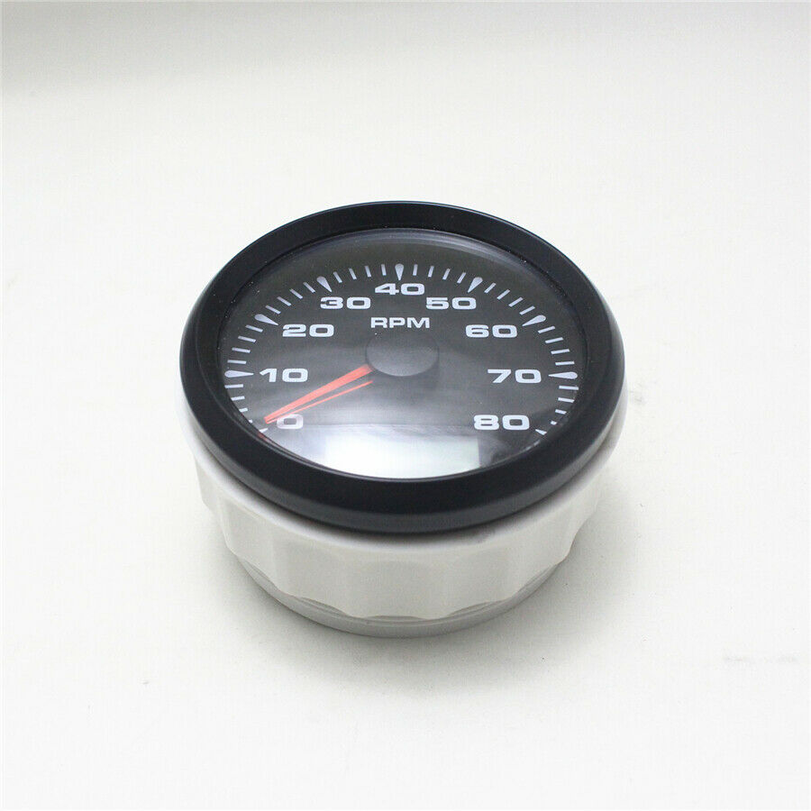 Digital 85mm Tachometer 8K RPM Vessel tacho Gauge +Hourmeter Rev Counter Truck