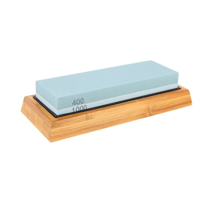 ening Stone Set, Whetstone 2-IN-1 400/1000 3000/8000 Grit, Waterstone Wooden HH3