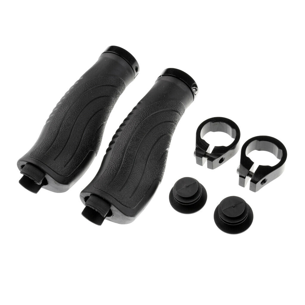 Bicycle Handlebar Bar Rubber End Grips Bicycle Set Soft Rubber Bar End Grips