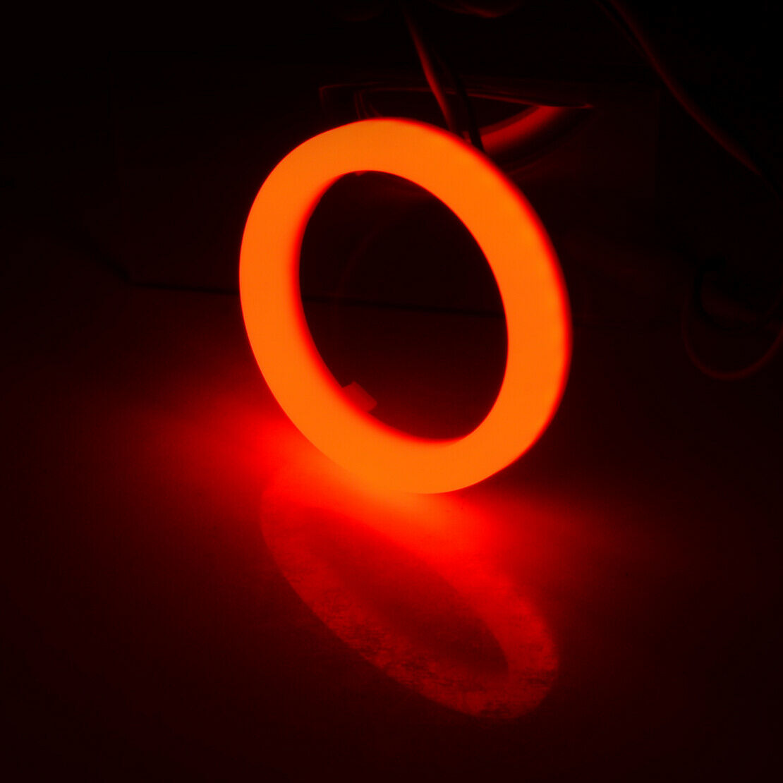 2x 60mm DRL LED Fog Light Projector Driving Lamp COB Angel Eye Halo Ring DRL