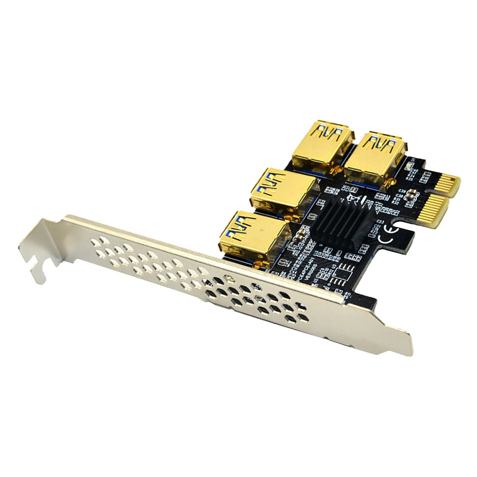 PCIe 1 to 4 PCI 16X slots Riser card PCI E 1X to external 4 PCI e