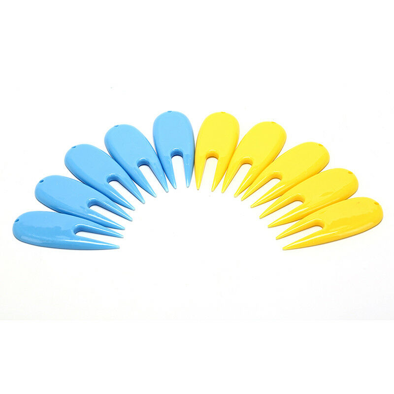 plastic golf pitch repair divot tool golf ball score marker fork random co.l8