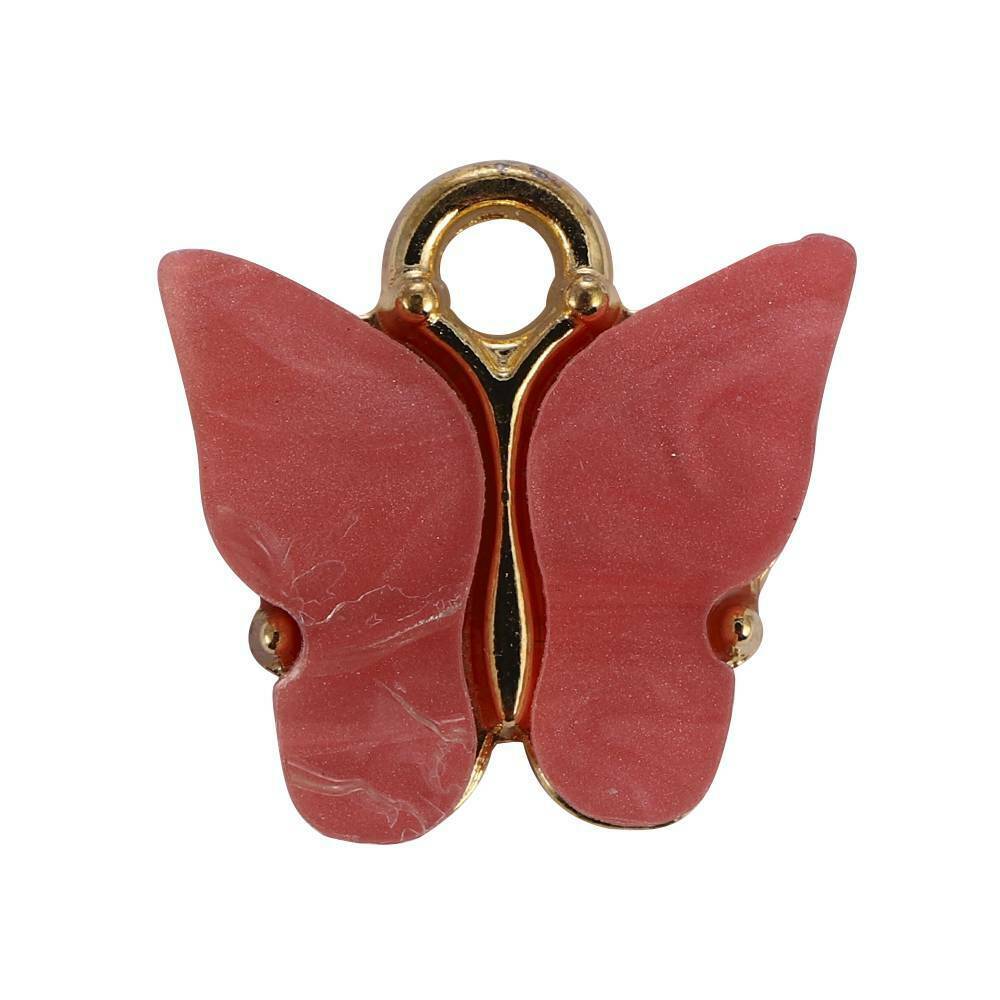 10Pc Mixed Butterfly Acrylic Charms Cute DIY Animal Pendant Handmade Jewelry Kit