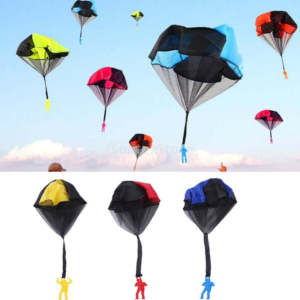 3Pieces Parachute Toys   Free Throwing Hand Throw Soldiers Toss It Up and