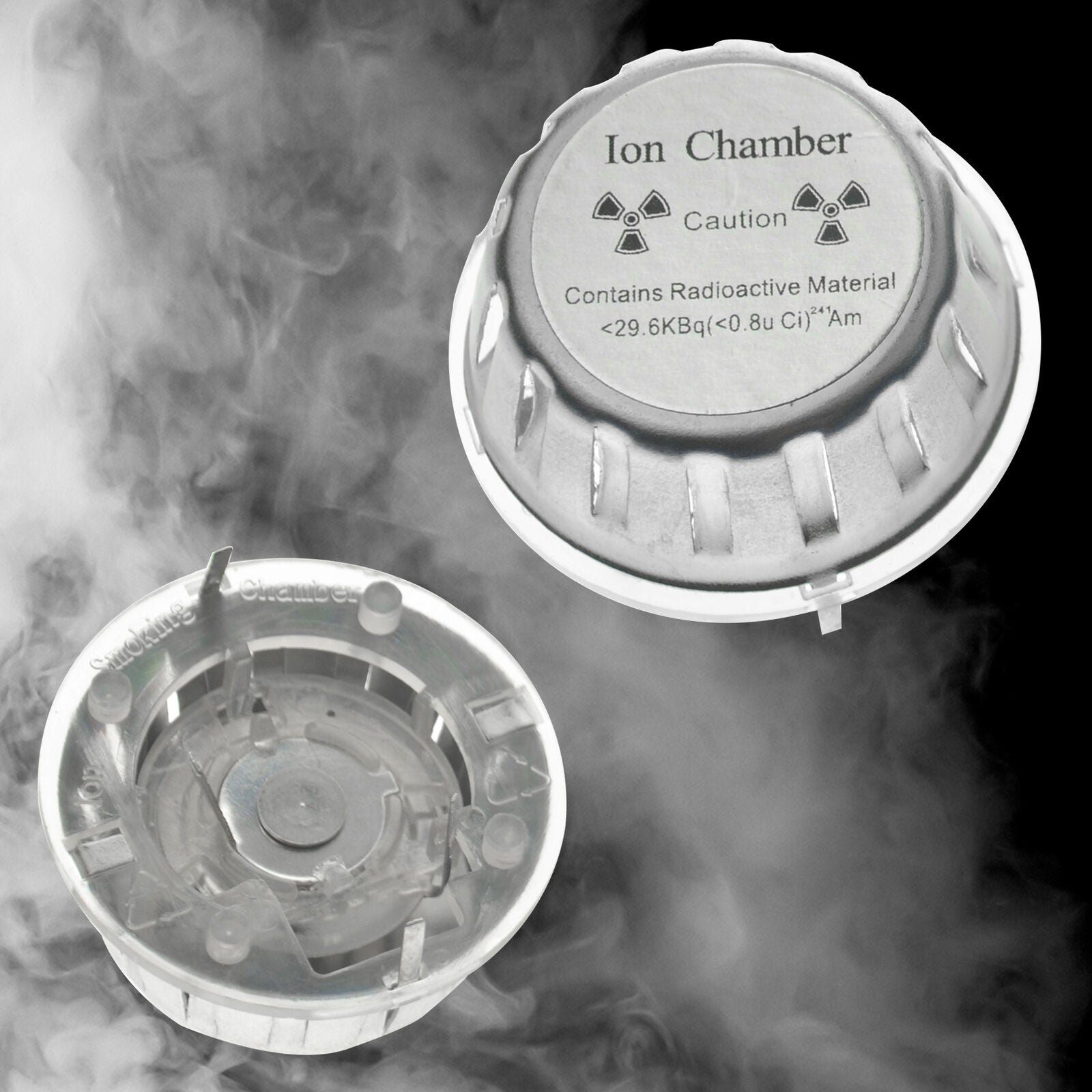 Metal Geiger Counter Check / Test Source - Smoke Detector Sensor Home Security