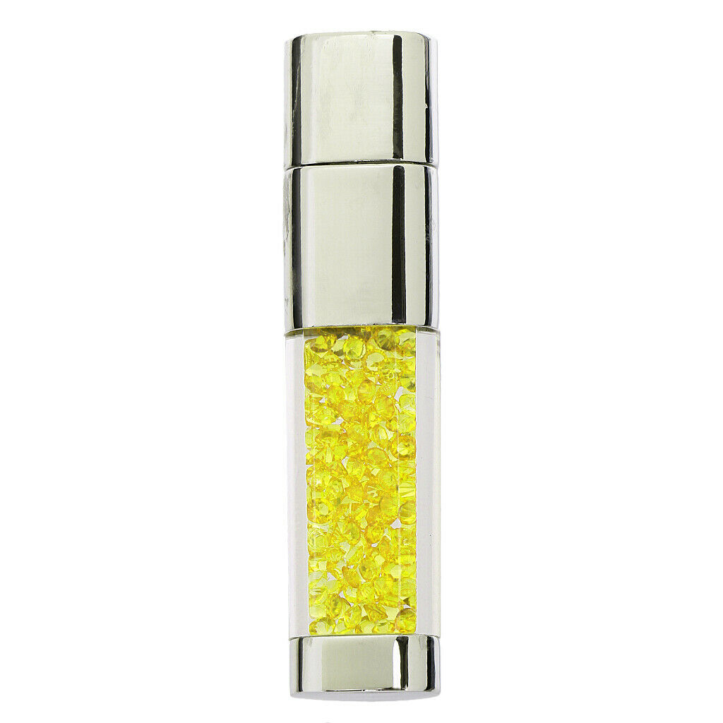 32GB Laptop Memory Stick Pen Disk High Speed Flash Drive Yellow Crystal