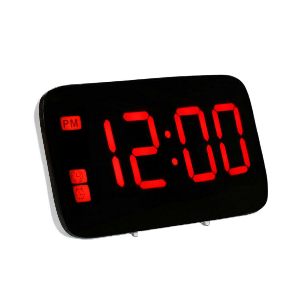 2pcs Projection Alarm Clock Voice Control Portable Clock with Snooze Alarm