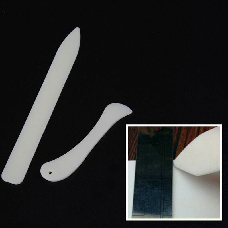 2Pcs Bone Folder Craft Tools Leather Scoring Folding Creasing Paper Access.l8