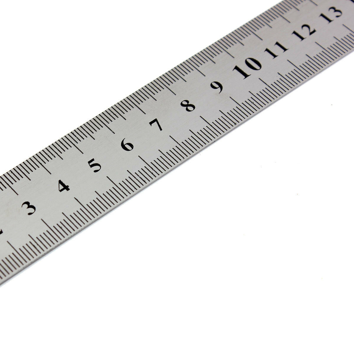 12"/ 30cm 1PC Stainless Steel Metric Metal Double Sided Ruler Measurement