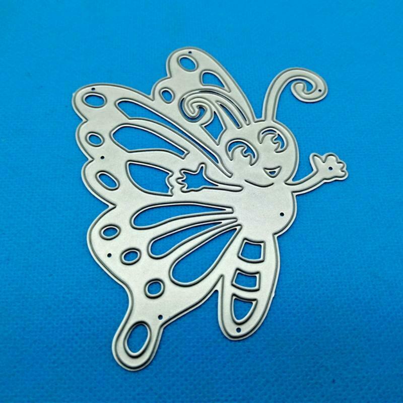 Greeting Cartoon Butterfly Carbon Steel Cutting Dies DIY Scrapbooking Photo