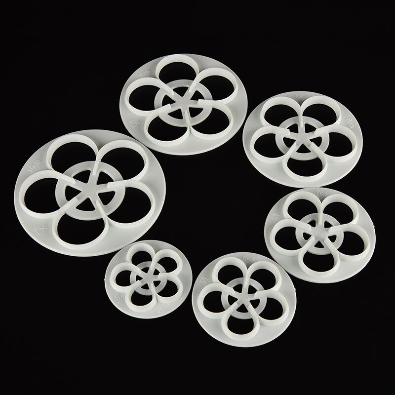 Fondant Cake Cookie Decor Sugarcraft Cutter Rose Flower Mold Gum Paste To.l8