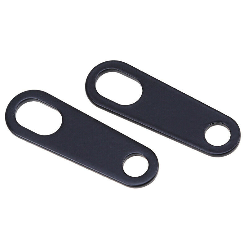 4PC Black Iron Motorcycle Turn Signal Light  Small Holder Brackets Universal Fit