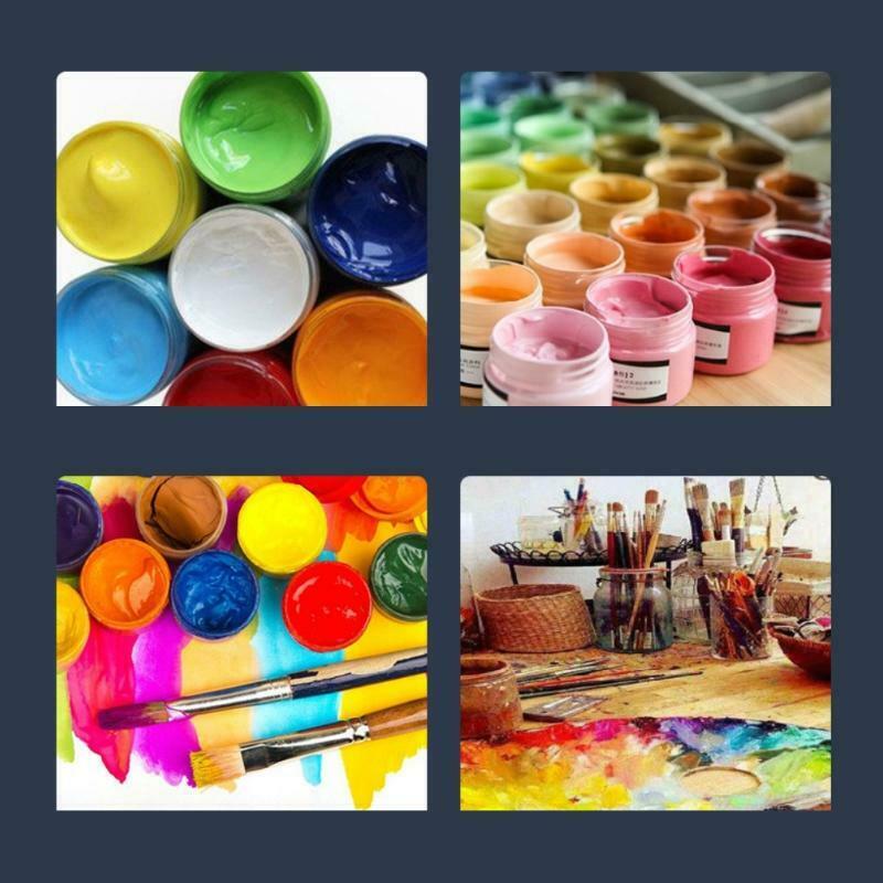 Large Footprint Colorful Paint Tray with 16 Different Wells Ideal for Artists