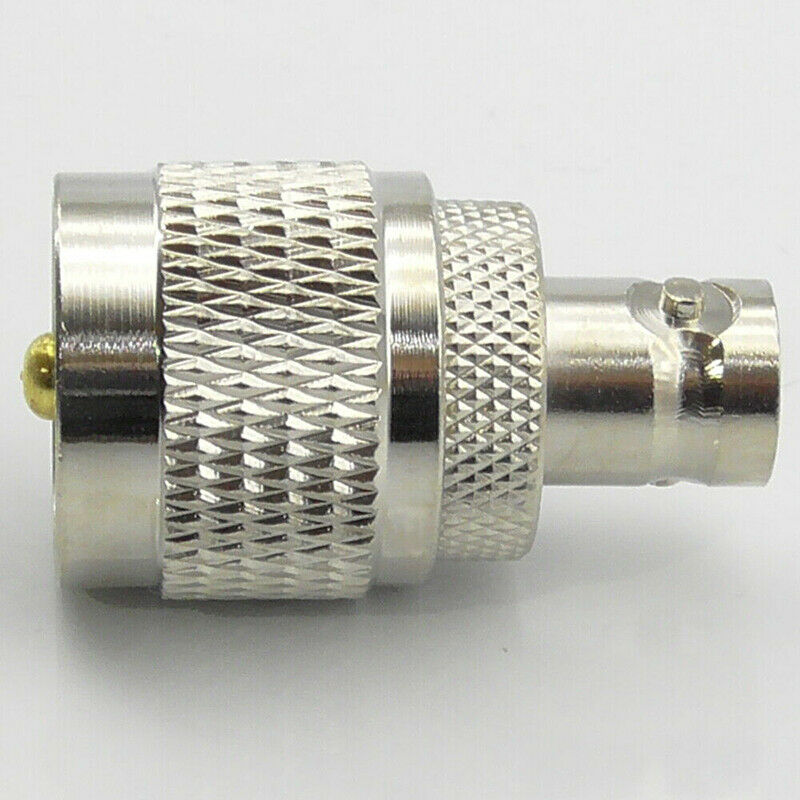 2x BNC Female To UHF PL259 RF Male Plug Socket Coaxial Coax Adaptor Convertor