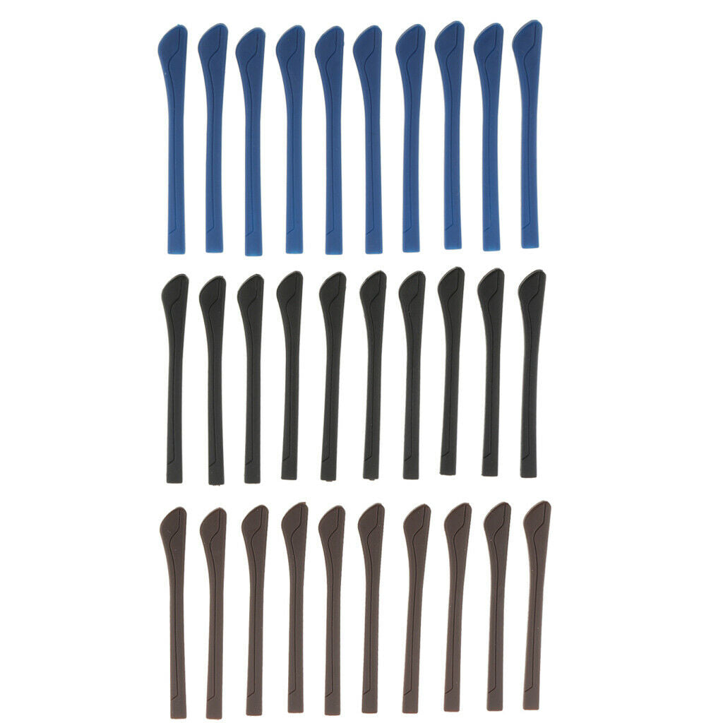 50 Pieces Eyeglasses, Temple End Tips, Ear Sock Tubes, PVC Replacement Sleeve