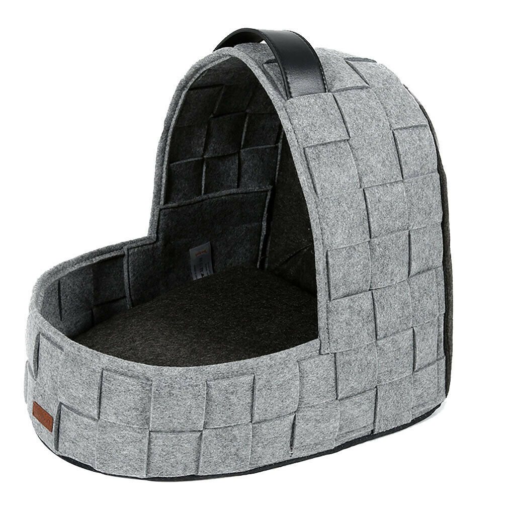 Removable and Washable Pet Dog Sleeper Bed Cat Dog Warm Cushion Pad Gray