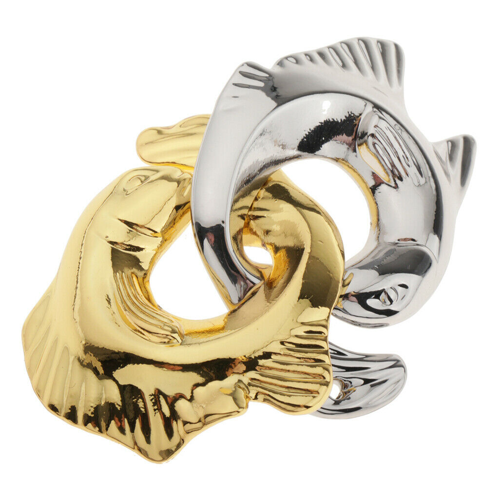Zinc Alloy Fish Shape Interlock Brain Teaser Puzzles Jigsaw Games Mind Toys Gift