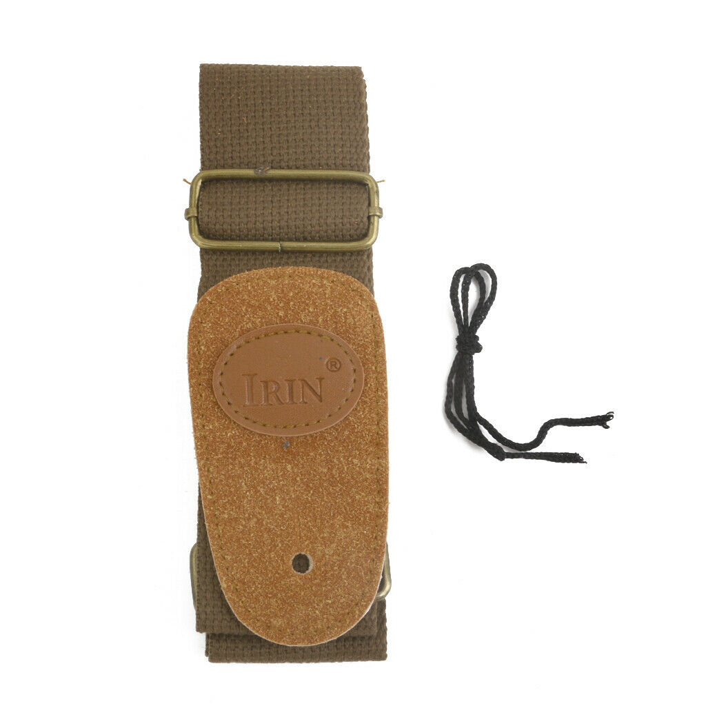 Durable Adjustable Nylon Strap Belt for Electric Acoustic Bass/Guitar Coffee