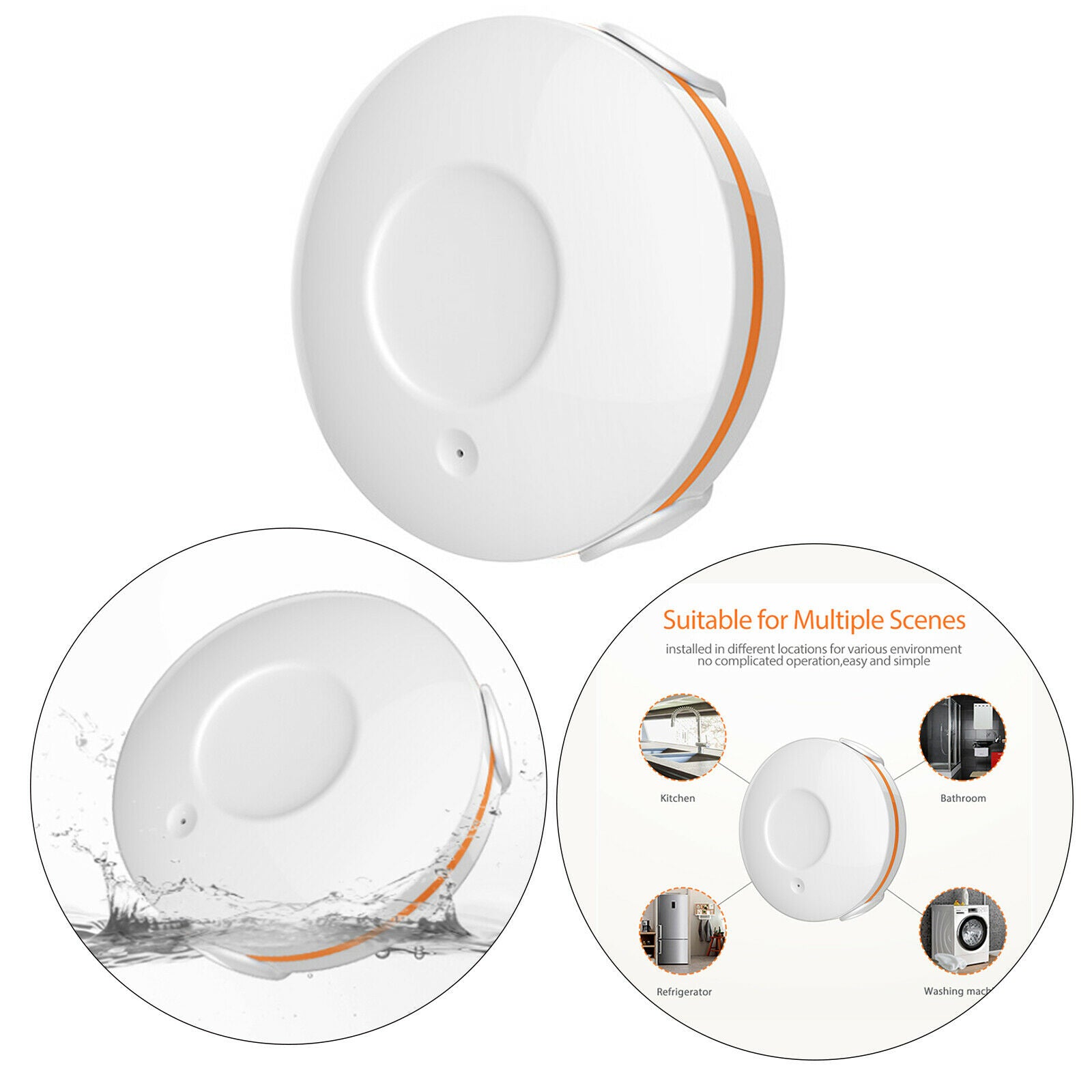 Zigbee Water Leak Sensor Remote Control High Sensitive Smart Home for Safety