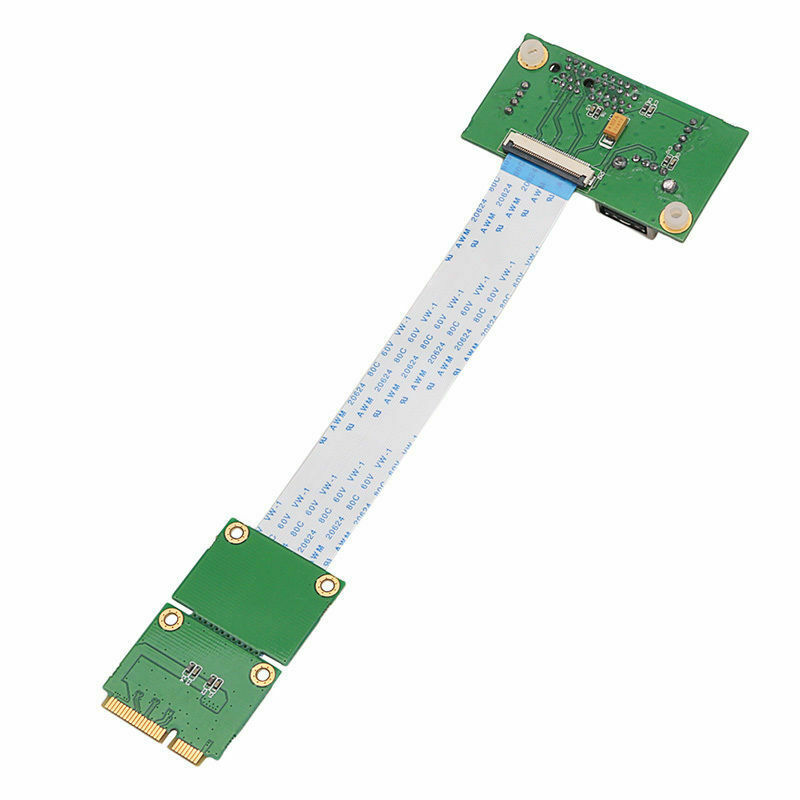 Mini Pci-E To Usb Pci-E Express 1X Riser Extender Adapter Card+15/25Cm Fpc CabN8