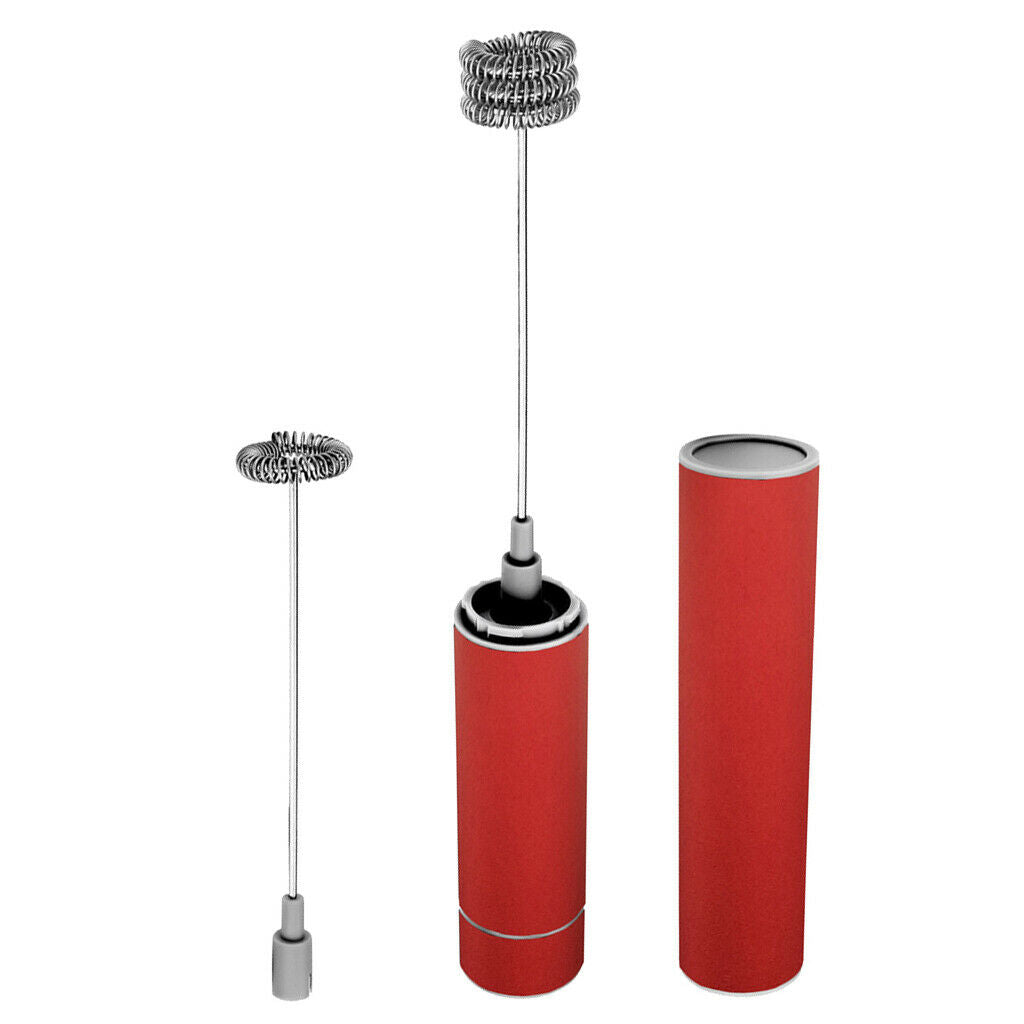 Stainless Electric Milk Frother Foamer Eggs Whisk Mixer Coffee Stirrer