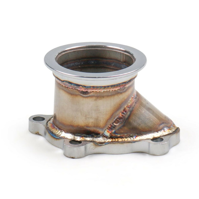 Stainless Steel Adapter For T25 T28 GT25 GT28 To63mm V-Band Flange Turbo Adaptor