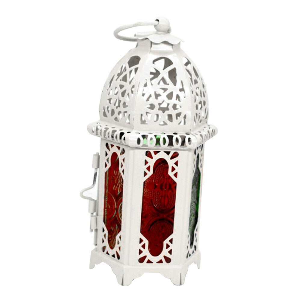 2Pack White Glass Lampshade Candle Holder Candlestick Lamp for Festival Holiday
