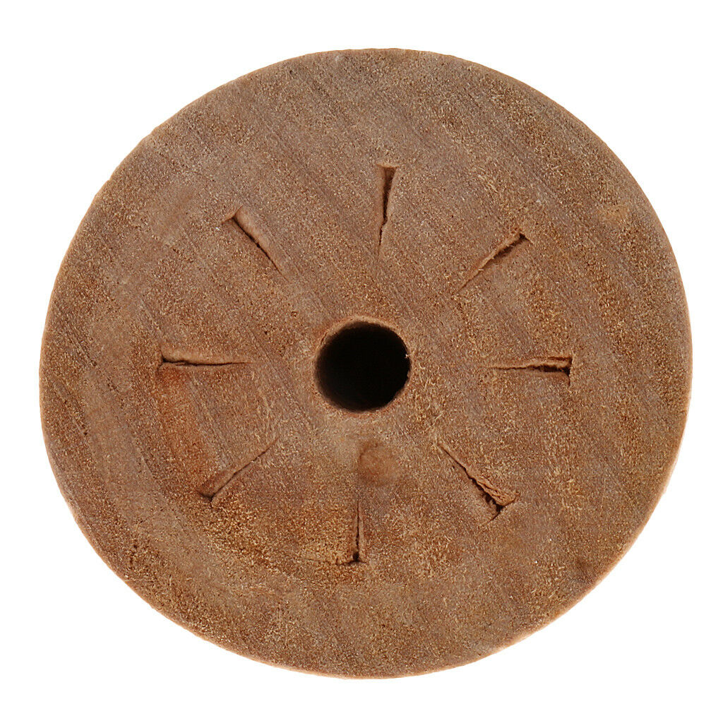 2pcs Round Wooden Rubber Stamp Handle for DIY Wood Stamp Embossing Tool