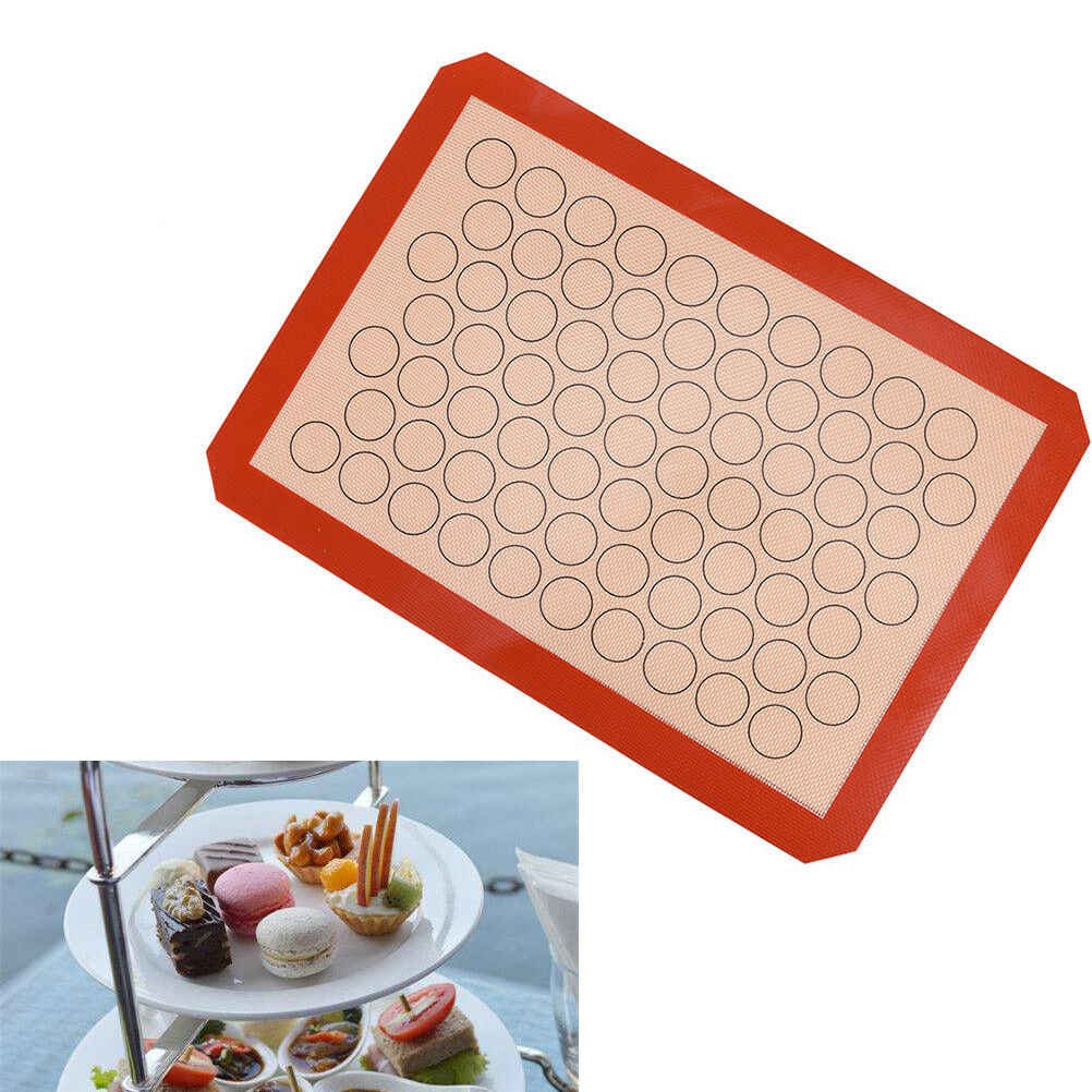 Home Non Stick Silicone Mat Baking Oven Pastry Macaron Cake Sheet Kitchen  JBDD