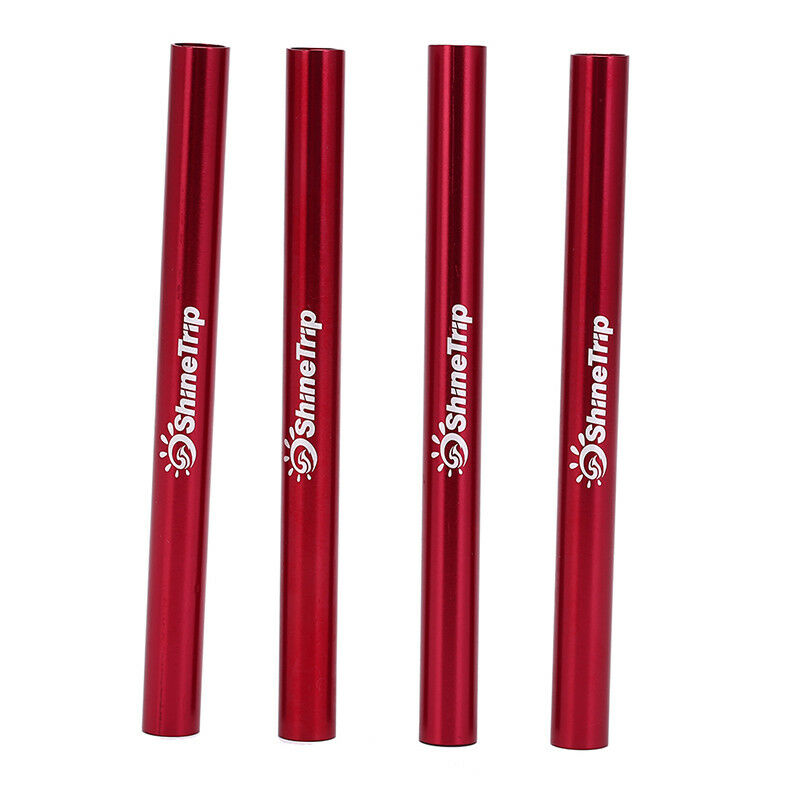 4pcs aluminum alloy tent pole repair tube single rod mending pipe accesso.l8
