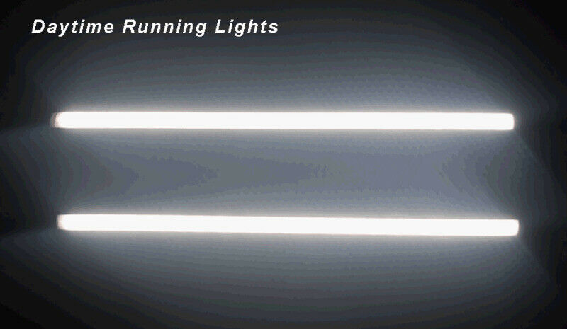 2x30cm Switchback Flowing Car DRL LED Knight Rider Turn Signal Brake Light Strip