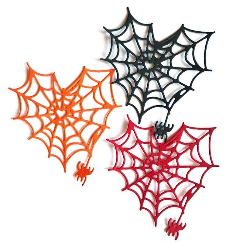 Halloween Heart Spiderweb Metal Cutting Dies Stencil DIY Scrapbooking Album Card