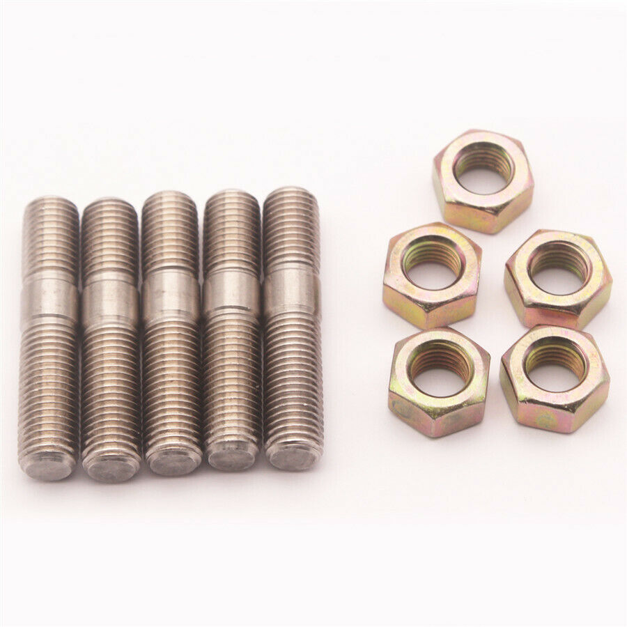 5 Set M10 x 1.25 Turbo Stud Kit for Mitsubishi DSM 1G EVO1~10 RHF5H VF22 Turbos