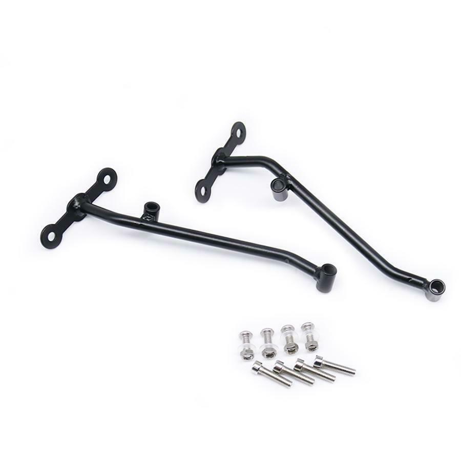 Motorcycle Front Windshield Black Deflector w/ Brackets For Benelli Leoncino 500