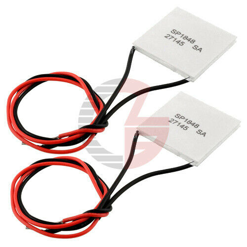 2PCS TEC SP1848-27145 TEC1 Thermoelectric Heatsink Cooler Peltier Plate Module