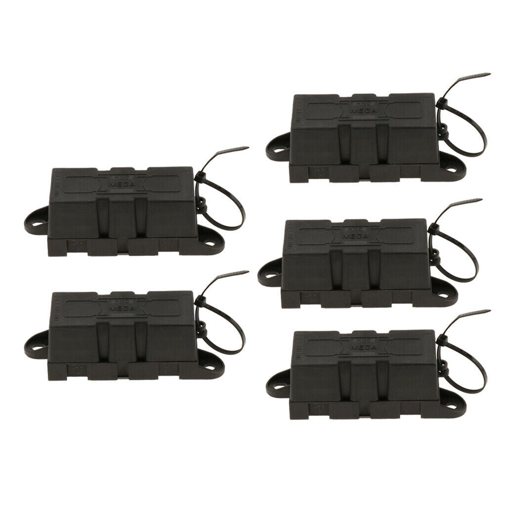 5x Mega Fuse Holder For Forklift RV Motorhome Yacht Car Golf Cart Marine