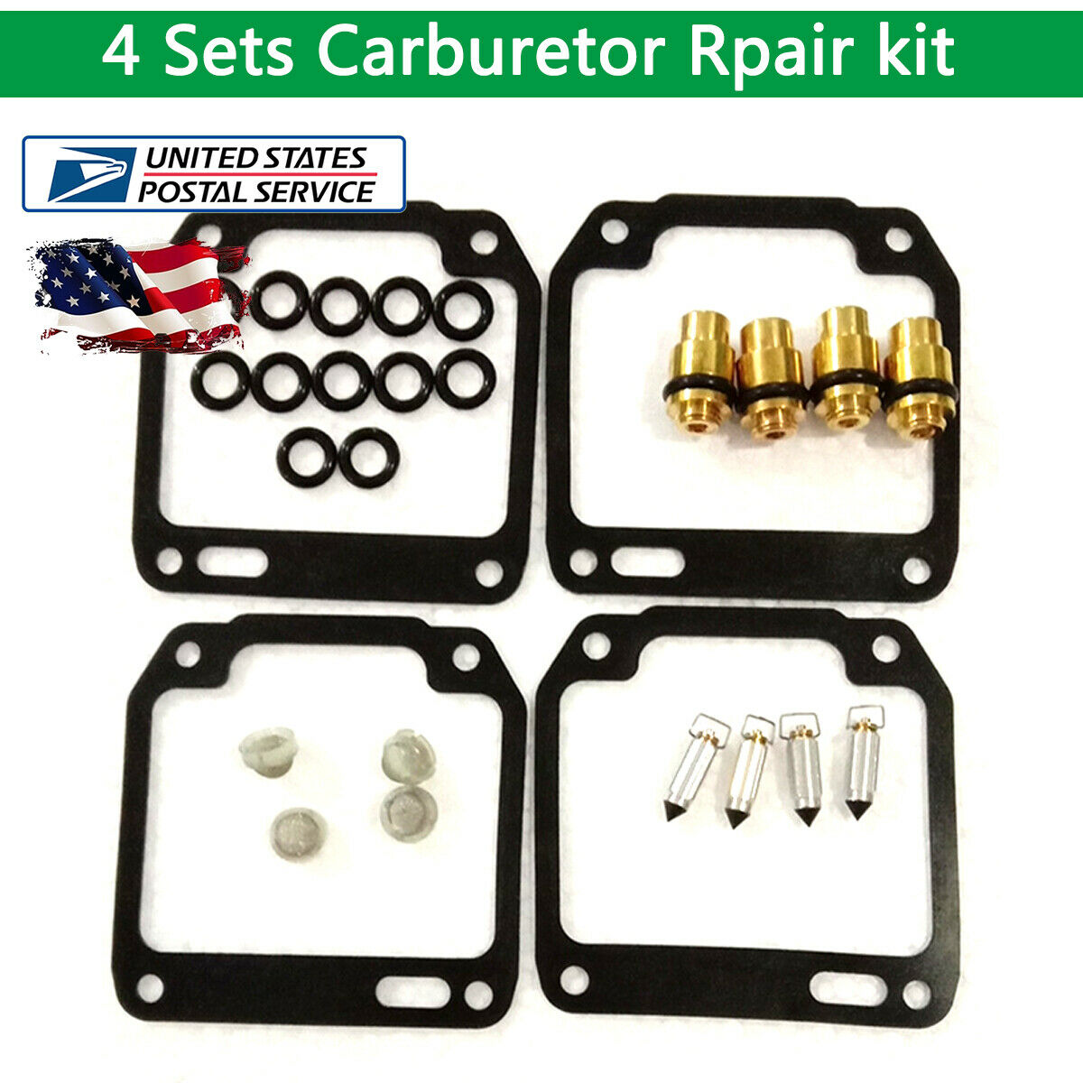 4 Set Carburetor Repair Rebuild Kit For Yamaha FZ600 YX600 RADIAN