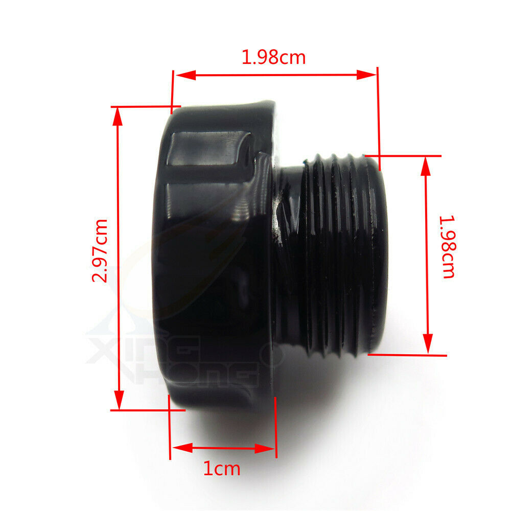 Black Fluid Reservoir Cap Cover For Suzuki 92-12 GSXR 600/88-12 GSXR750