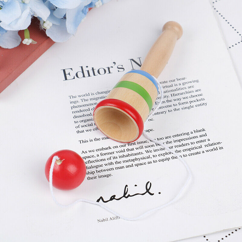 Kids Anti Stress Simple Wooden Cup Ball Toys for Children Outdoor Funny G.l8