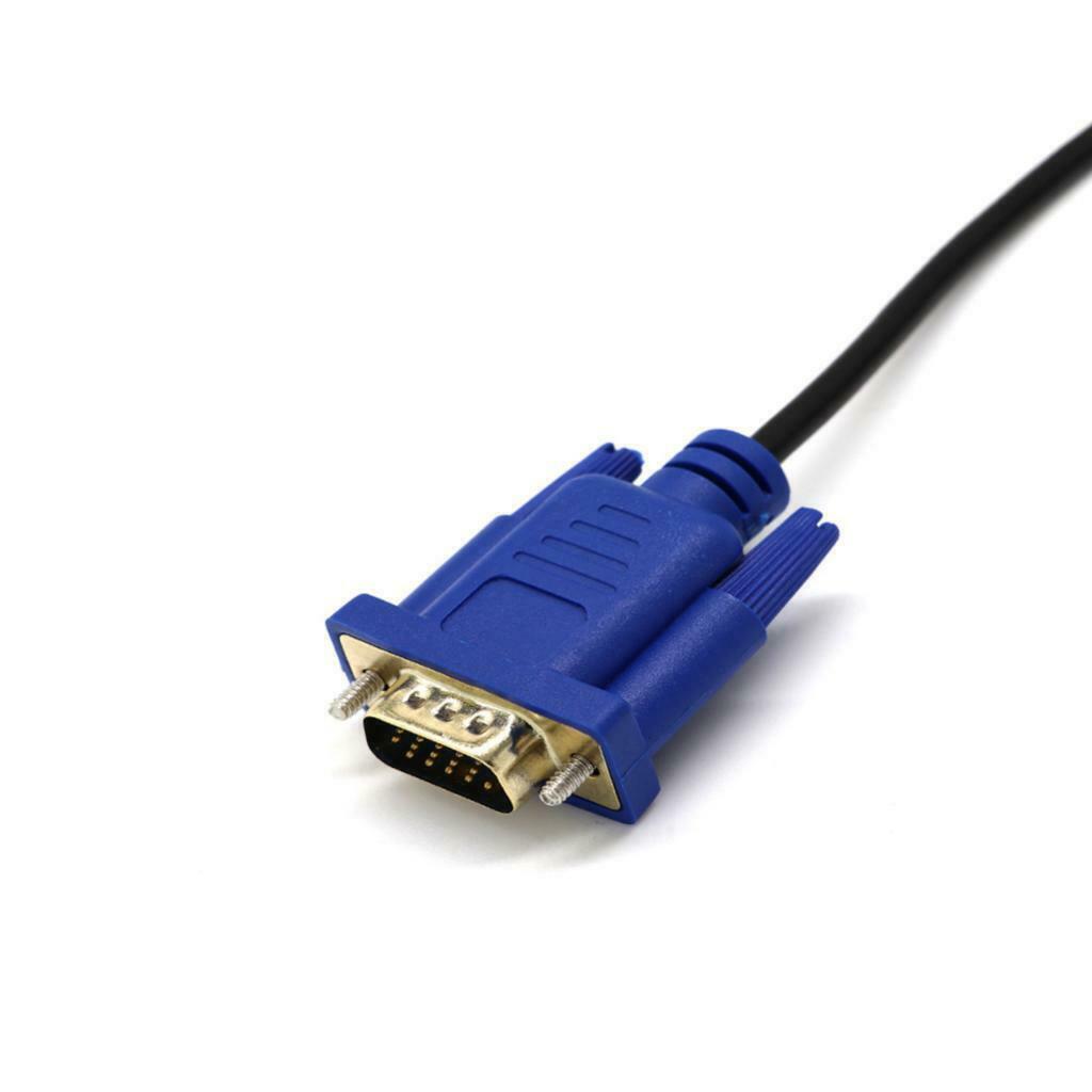 1080p DVI-I 24+5 Pin Male To VGA 15Pin Male Active Cable Adapter Converter