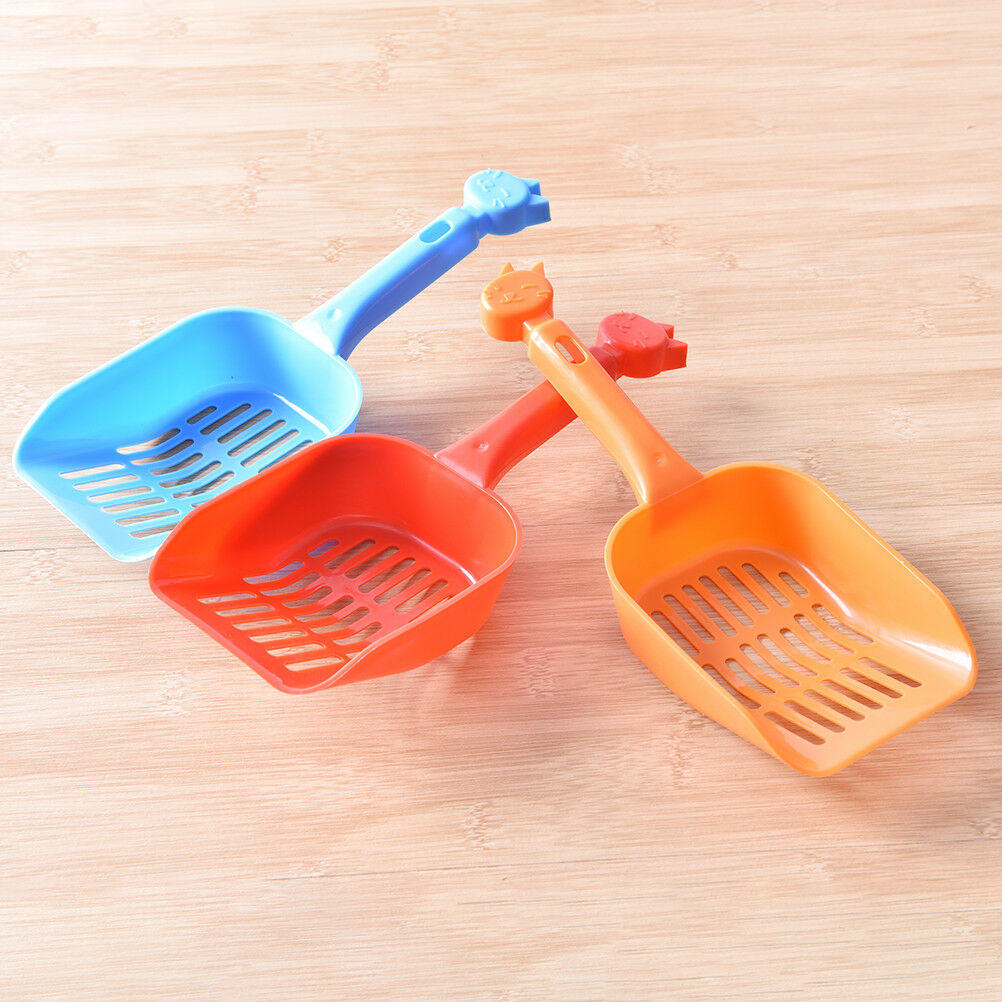 Plastic Cat Kitty Litter Shovel Poop Scoop Cat Owners Supplies Random Col.l8