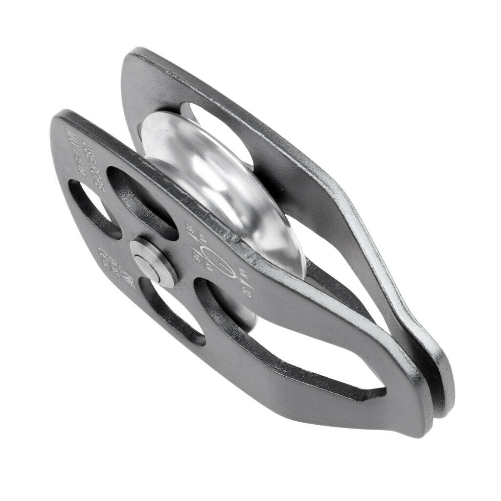 Rock Climbing Single Rope Pulley 32KN Tree Arborist Mountaineering Equipment