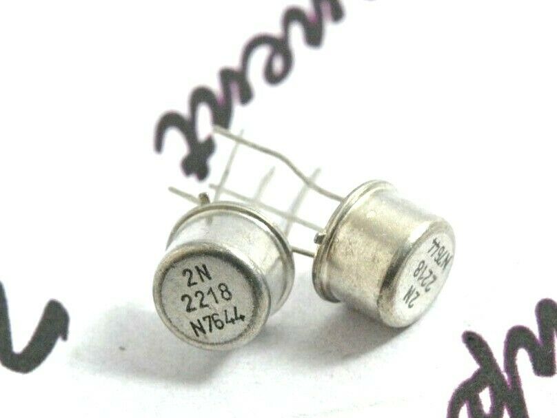 2pcs - 2N2218 NPN 30V 0.8A 0.8W Transistor - NOS